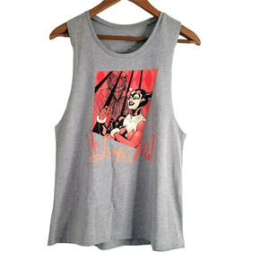 Six Flags Batman size M Tank Top He Loves Me Workout Sleeveless WOMEN'S
